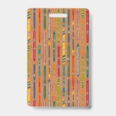 Ski Slope Resort Custom Photo Employee バッジ (裏面)