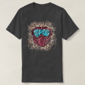 Ski Snowboard Rainbow Goggles Skiing Mountain Ape Tシャツ (デザイン正面)