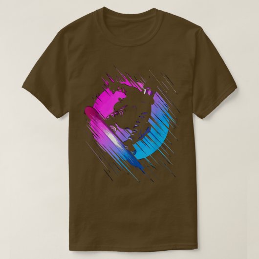 Ski Snowboard Skiing Snow Mountain Tシャツ (デザイン正面)