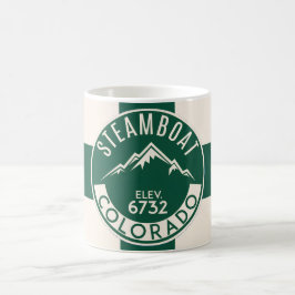 Ski Steamboat Green Mug コーヒーマグカップ