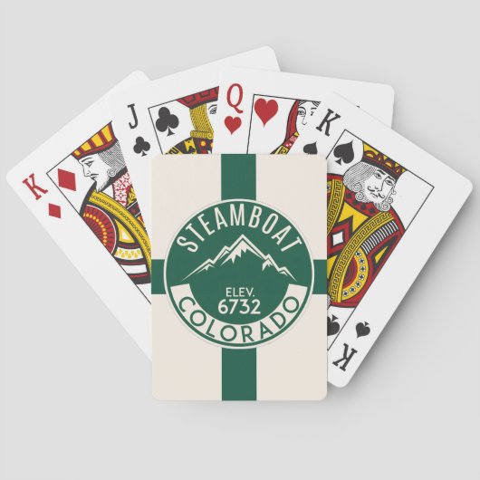 Ski Steamboat Playing Cards トランプ (裏面)