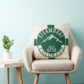 Ski Steamboat Throw Pillow クッション (椅子)