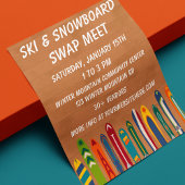 Ski Swap Meet Event Custom  チラシ