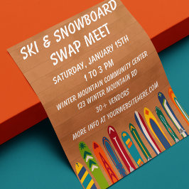 Ski Swap Meet Event Custom  チラシ