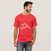 Ski The Mountains Mountain Skiing Snowboard Snowbo Tシャツ (正面フル)