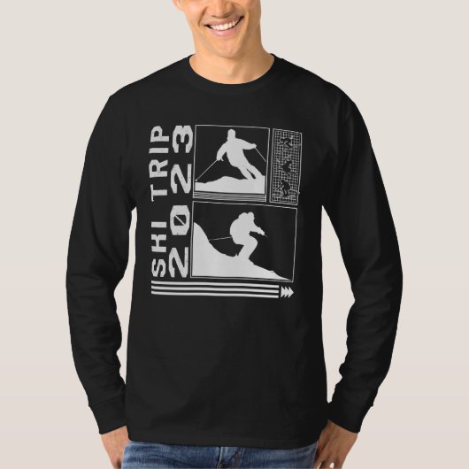 Ski Trip 2023 Skiing Skier Winter Snowboard Snowbo Tシャツ (正面)