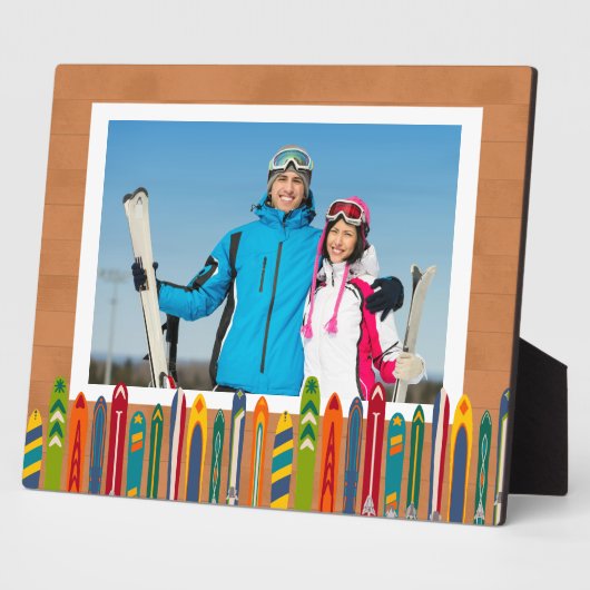 Ski Trip Photo Keepsake フォトプラーク (側面)