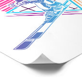 Ski Trip Skiing Retro Vintage 80s 90s  ポスター (角)