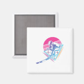 Ski Trip Skiing Retro Vintage 80s 90s  マグネット (正面/裏面)