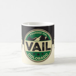 Ski Vail Black & Tan Mug コーヒーマグカップ