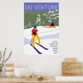 Ski Venture Poster 24"x36"アーカイブ紙 ポスター (キッチン)