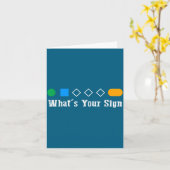 Ski What Is Your Sign Funny Skier Men Snowboard Sk カード (黄色い花)