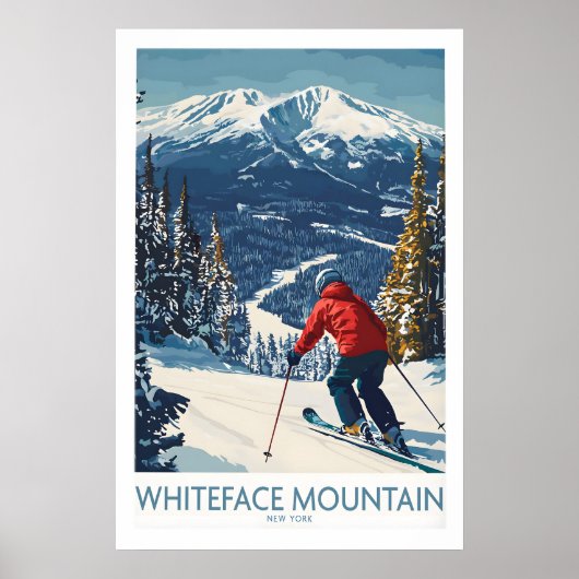 Ski Whiteface NY 1 ポスター (正面)