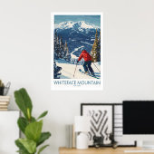 Ski Whiteface NY 1 ポスター (ホームオフィス)