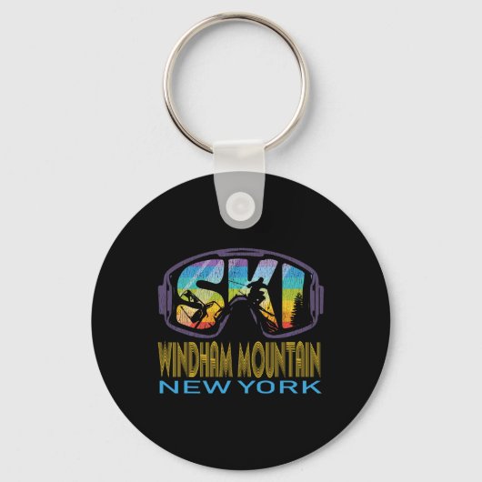 Ski Windham Mountain New York Skiing Vacation キーホルダー (正面)