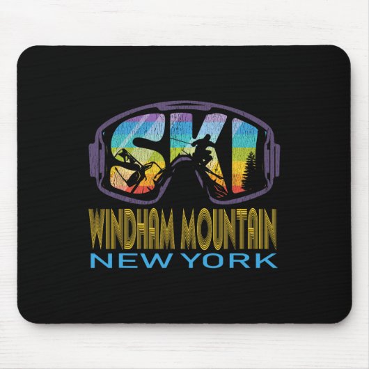 Ski Windham Mountain New York Skiing Vacation マウスパッド (正面)