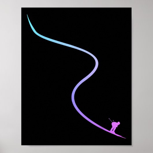 Ski Winter Sports Skiing Skier ポスター (正面)