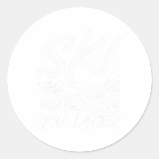 Ski You Later  ラウンドシール (正面)