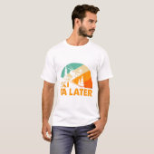 Ski You Later Winter Holiday Skiing Ski Driver Fun Tシャツ (正面フル)
