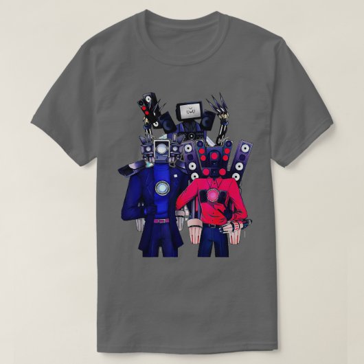 Skibidiトイレカメラマンスピーカーマンテレビマン川井 Tシャツ (デザイン正面)