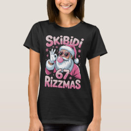 Skibidi 67 Rizzmas クリスマス サンタ Tシャツ