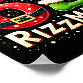 Skibidi 67 Rizzmas Christmas Meme Funny Elf Santa  ポスター (角)