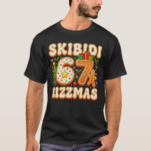 SKIBIDI 67 RIZZMAS Six Seven Meme 6 7 クリスマス Tシャツ