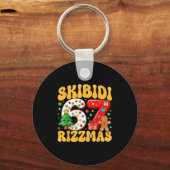 Skibidi 67 Rizzmas Six Seven Meme Christmas Boys G キーホルダー (正面)