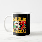 Skibidi 67 Rizzmas Six Seven Meme Christmas Boys G コーヒーマグカップ (左)