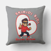 Skibidi Bidi Boom Boom Valentine Meme - Cartoon クッション (裏面)