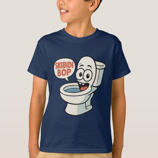 Skibidi Bop Yes Yes Funny Skibidi Toilet Tシャツ (正面)