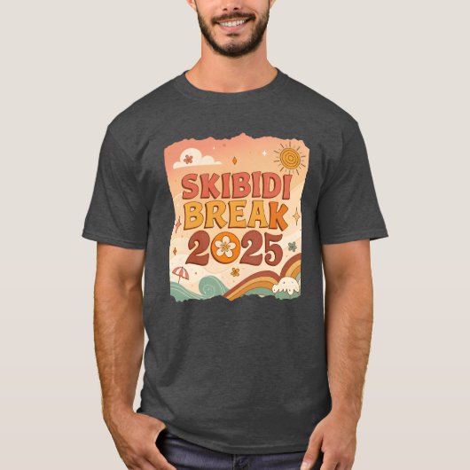 Skibidi Break 25 スキビディトイレ 春休み 2025g f Tシャツ (正面)
