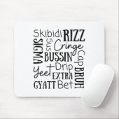 Skibidi Rizz Funny Kids Rizz Bussin Gen Z Christma マウスパッド (マウス)