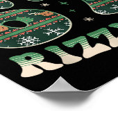 Skibidi Rizzmas 67 Six Seven Meme Ugly Christmas F ポスター (角)