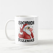 Skibidi Rizzmas Santa Claus Funny Christmas コーヒーマグカップ (左)