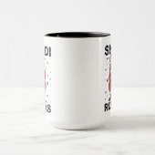 Skibidi Rizzmas Santa Claus Toilet Funny Christmas マグカップ (中央)