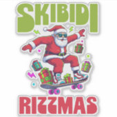 Skibidi Rizzmas Santa on his Skate シール (正面)