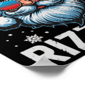 Skibidi Rizzmas Shirt Kids Men Women Christmas San ポスター (角)