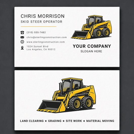 Skid Steer Construction Company 名刺