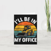 Skid Steer Operator Construction Heavy Equipment J カード (正面)