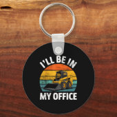 Skid Steer Operator Construction Heavy Equipment J キーホルダー (正面)