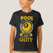 Skiddle Cricket Tee's Pool Addiction Pool Player Tシャツ (正面)