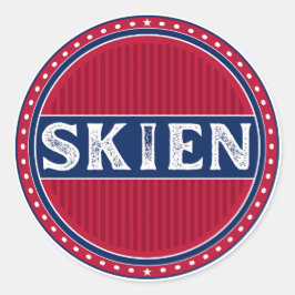 Skien City Pride Emblem – Norwegian Identity ラウンドシール