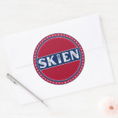 Skien City Pride Emblem – Norwegian Identity ラウンドシール (封筒)