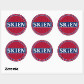 Skien City Pride Emblem – Norwegian Identity ラウンドシール (シート)