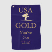 Skier ゴルフタオル (正面)