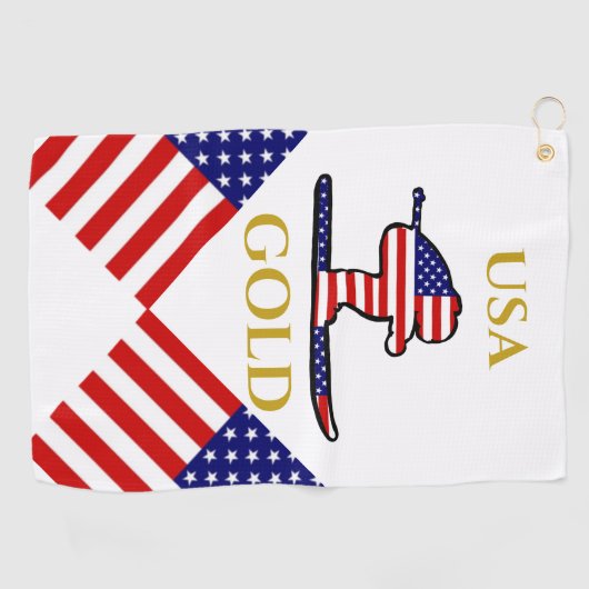 SKIER ゴルフタオル (横)