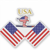 SKIER シール (正面)