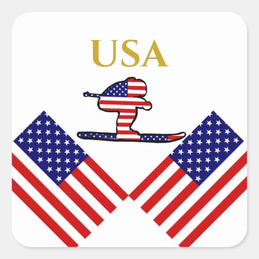 SKIER スクエアシール (正面)