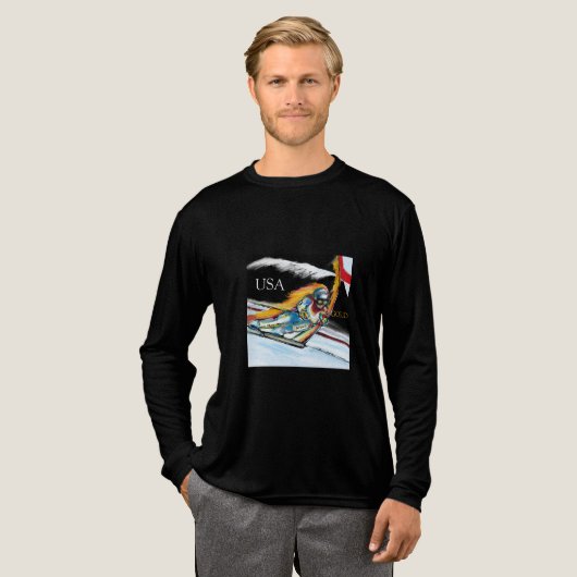 SKIER トライブレンドTシャツ (正面全体)